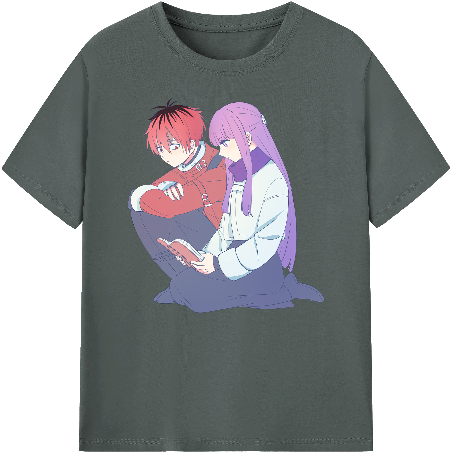 （画像用） 葬送のフリーレン Frieren 綿100％ メンズ半袖Tシャツ｜肌触りやわらか＆通気性